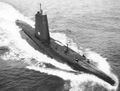 USS Requin (SS-481) после оснащения шноркелем