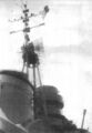 Антенны РЛС ЕС.З/ter «Gufo» на фок-мачте крейсера Scipione Africano, 5 марта 1944 г.