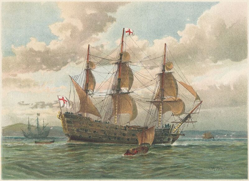 Файл:Royal navy ship 1650.jpg
