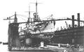 Линкор SMS Konig Albert в доке