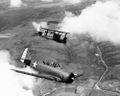 Совместный полет SBC-4 и North American SNJ-2