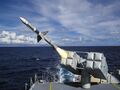 Ракета RIM-7 выпущена из Sea Sparrow