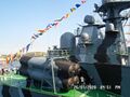 Контейнеры ракет «Москит» на левом борту «Самума». Севастополь, День ВМФ 26 июля 2020 года