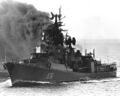 Большой противолодочный корабль «Гремящий» в море, 26 октября 1983 года