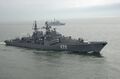 Эсминец «Беспокойный» на учениях «Балтопс-2001», 5 июня 2001 года