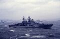 «Гремящий» в парадном строю на рейде Ливерпуля, июнь 1993 года