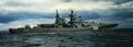 «Боевой» на якорной стоянке, фото сделано после 1992 года