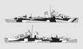 32/3D: USS Mayrant USS Trippe USS Rhind