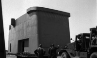 Боевая рубка HSwMS Småland в процессе строительства, 1950-е гг.
