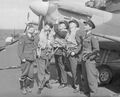 Пилоты Supermarine Spitfires на палубе HMS Eagle 19 - 23 марта 1942г.