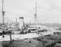 USS Texas в гавани Нью-Йорка