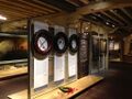Спасательные круги с погибших крейсеров из экспозиции Исторической верфи в Чатэме