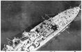 Снимок крейсера IJN Chikuma сделан в 1940 году с аэроплана.