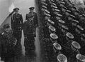 Церемония подъёма флага на линкоре Tirpitz