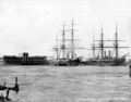 HMS Triumph и HMS Sultan в Порт Саиде