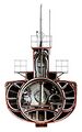 Поперечная схема U-35 (среднее сечение)