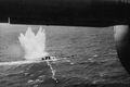 Немецкая подлодка U-848, атакуемая американским самолетом (05.11.1943г.)