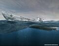 Рисунок U-99 под командованием Отто Кречмера