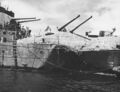 Повреждения от попадания японской торпеды, 20 июля 1943 года
