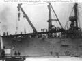 Установка аэроплана Curtiss Юджина Эли на взлетную платформу крейсера USS Birmingham (CS 2).