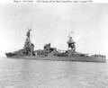 USS Chester покидает верфь Мар-Айленд. Август 1942.