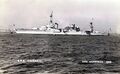 USS Chicago во второй половине 1930-х. Хорошо заметны отсутствие торпедных аппаратов, обтекатель на первой дымовой трубе, оптический дальномер на кормовой башне.