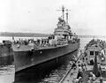 USS Columbia в сухом доке