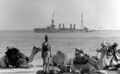 Легкий крейсер USS Concord у берегов Африки во время круиза 1923-24 гг.