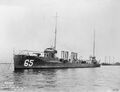 USS Davis DD-65 около Хэмптон Роадс, 1916