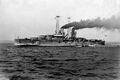 USS Delaware в ходе испытаний, 1909 год