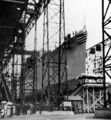 Крейсер USS Detroit перед спуском на воду. Верфь «Bethlehem Steel Company», Куинс, 29 июня 1922 г.