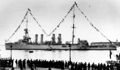 Легкий крейсер USS Detroit в Винеции, 11 ноября 1923 г. Парад в честь дня рождения короля Виктора Имануэля.