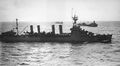 Крейсер USS Detroit и два флотских танкера на Тихом океане, 1945 г.