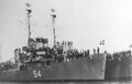 HNS Leon D-54, ранее USS Eldridge DE-173, вскоре после передачи, 25 июля 1951 года, Бостон, штат Массачусетс