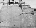 Рубка USS Growler со следами обстрела из 13-мм пулемёта