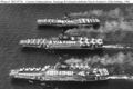 USS Independence (CVA-62), USS Saratoga (CVA-60), and USS Intrepid (CVA-11) на праздновании 50-летия ВМС 1961 год