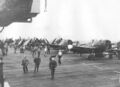 F6F Hellcats на палубе USS Independence во время Второй мировой войны