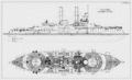 Схема броненосца «Iowa»