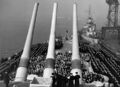 Церемония ввода в строй USS Iowa. Нью-Йоркская верфь, 22 февраля 1943 г.