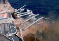 Взрыв внутри 2-й башни линкора USS Iowa, 19 апреля 1989 г.