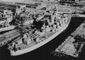Линкор USS Massachusetts на «Norfolk Naval Shipyard», 3 января 1963 г.