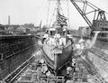 Легкий крейсер USS Milwaukee в доке, 15 марта 1932 г.