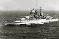 USS Mississippi (BB-41)на ходовых испытаниях после модернизации