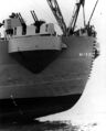 Корма линкора USS Missouri с 40-мм установкой, 1 февраль 1950 г.