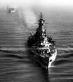 Линкор USS Missouri по пути из Панамы в Сан-Франциско, 22 ноября 1944 г.