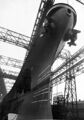Нос линкора USS Missouri перед спуском на воду. Верфь Нью-Йорка, январь, 1944 г.