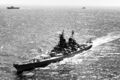 Линкор USS Missouri в составе TG-22.1, 2 мая 1950 г.