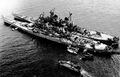 Линкоры USS Iowa (ближний) и USS Missouri, 1952 г.