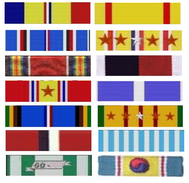 Файл:USS Neches (AO-47) awards ribbons.jpg