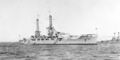Линкор USS Nevada в заливе Гуантанамо, Куба, январь 1920 г.